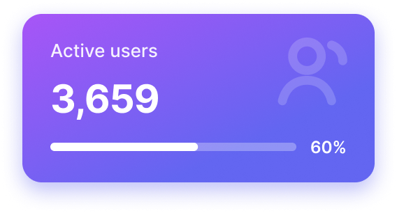 Vivid Violet metric card